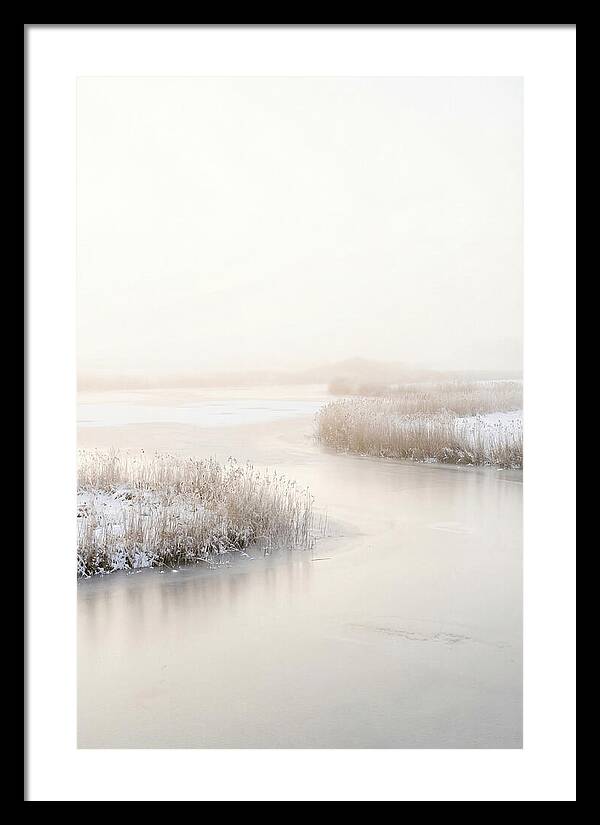 Winter Sunrise Over Frozen Water