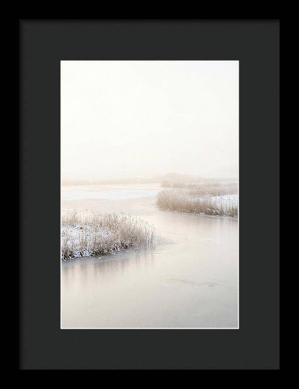 Winter Sunrise Over Frozen Water