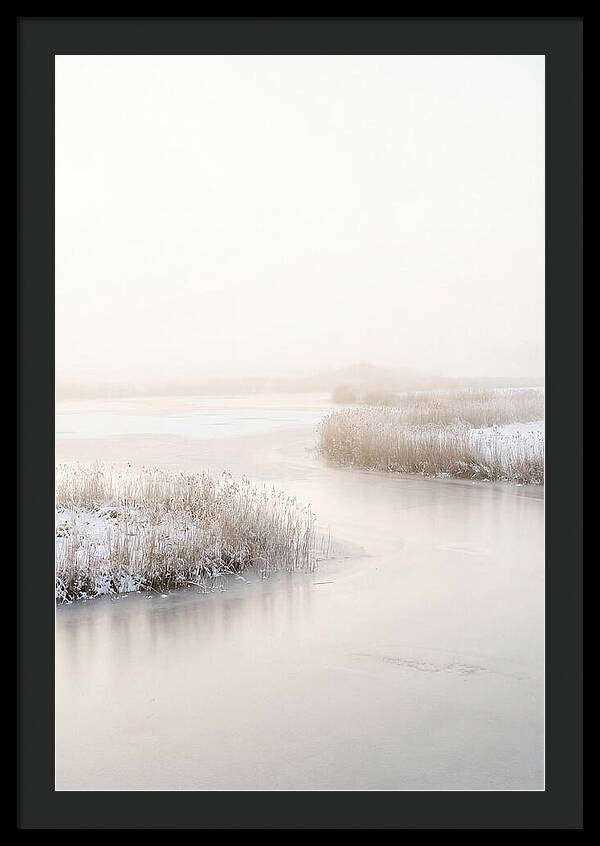Winter Sunrise Over Frozen Water