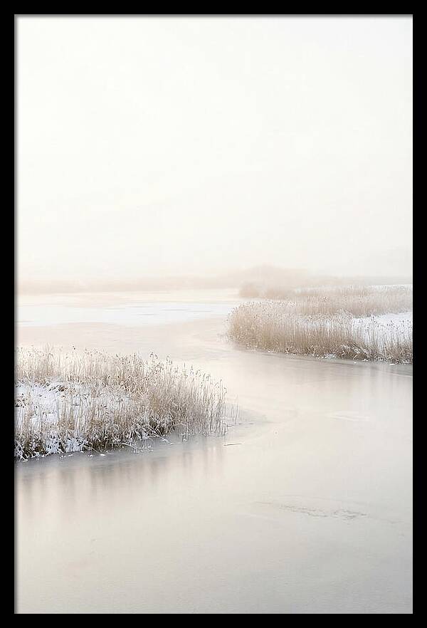 Winter Sunrise Over Frozen Water