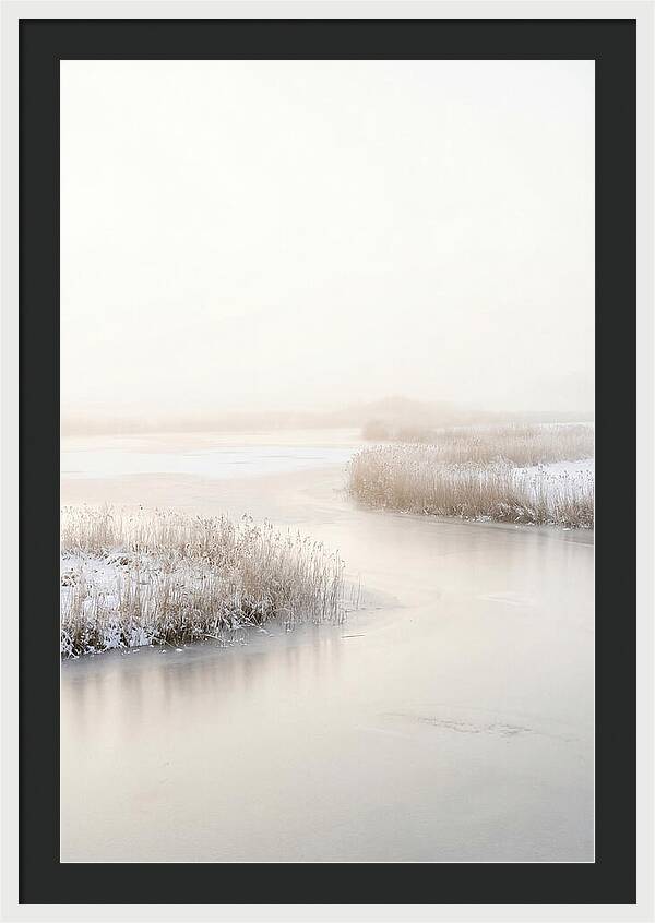 Winter Sunrise Over Frozen Water
