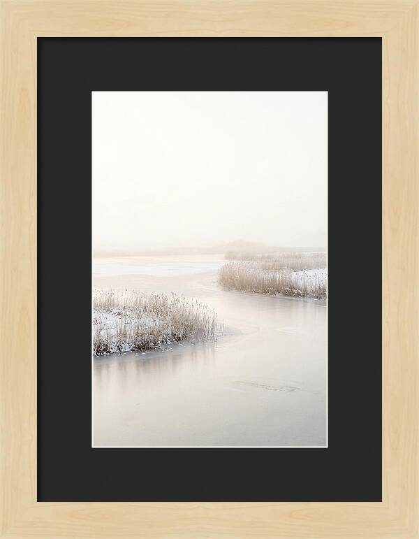 Winter Sunrise Over Frozen Water