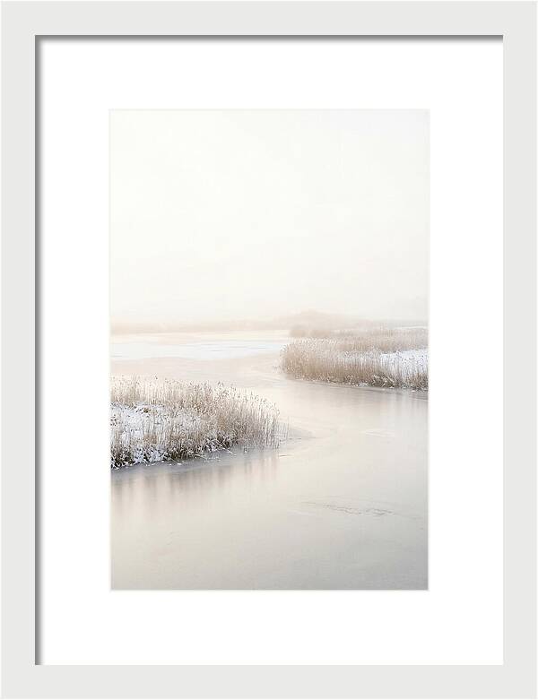 Winter Sunrise Over Frozen Water