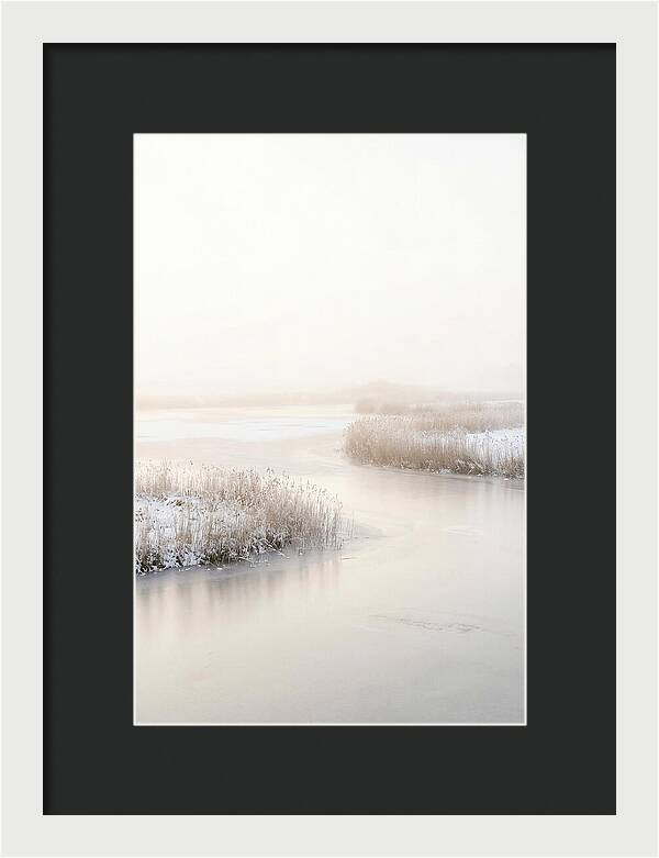 Winter Sunrise Over Frozen Water