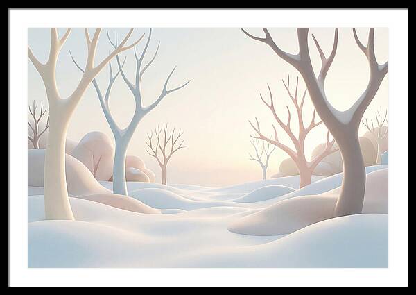 Snowy Field Art