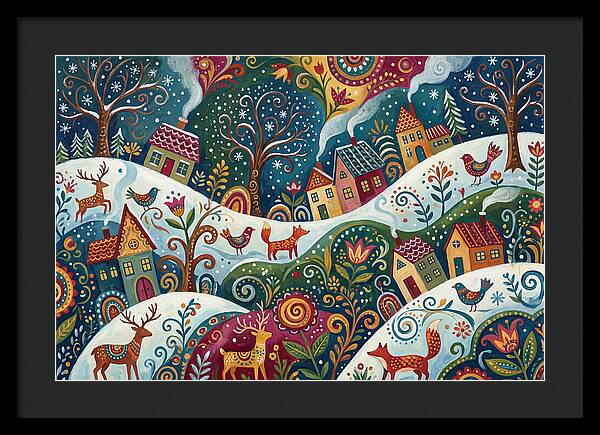 Winter Wonderland Folk Art