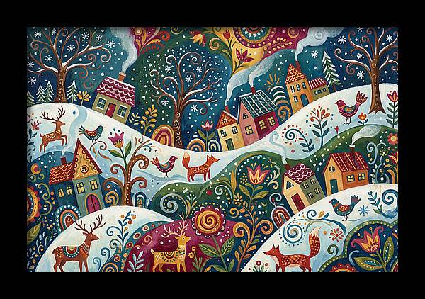 Winter Wonderland Folk Art