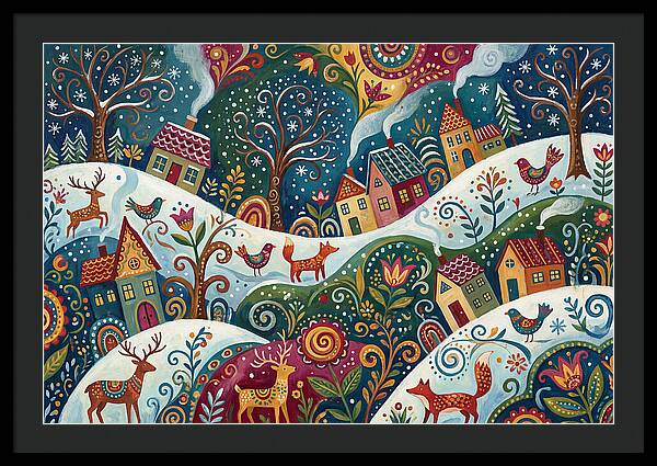 Winter Wonderland Folk Art