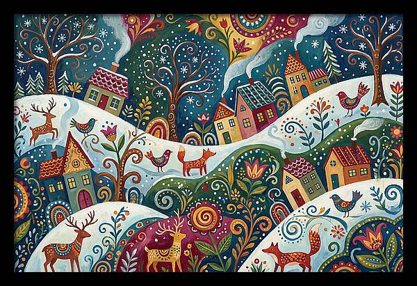 Winter Wonderland Folk Art