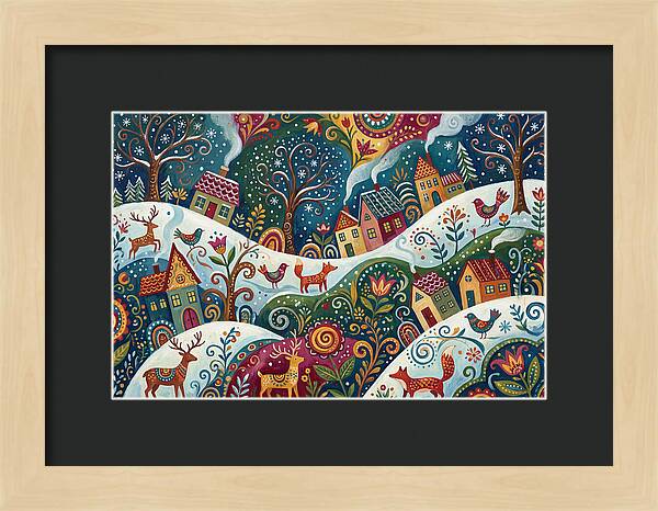 Winter Wonderland Folk Art