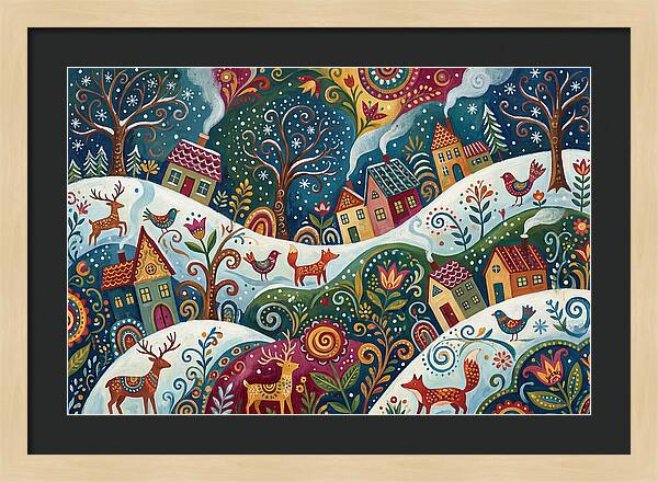 Winter Wonderland Folk Art