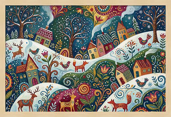 Winter Wonderland Folk Art