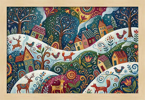 Winter Wonderland Folk Art