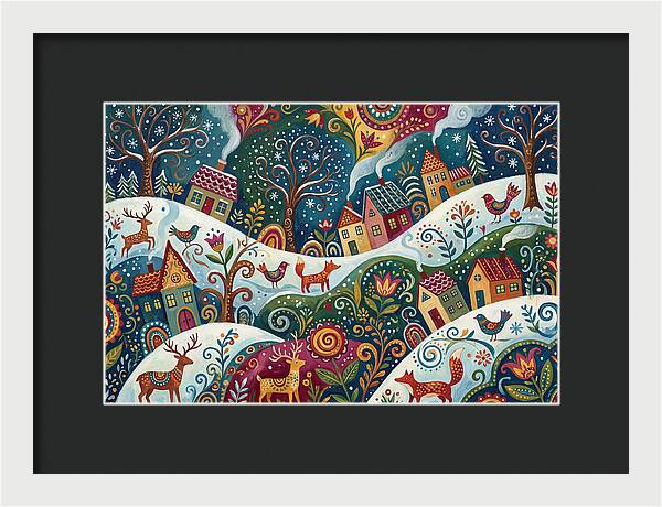Winter Wonderland Folk Art