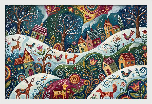 Winter Wonderland Folk Art