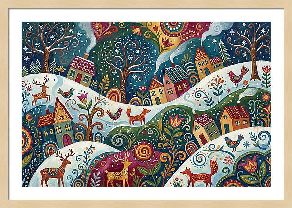 Winter Wonderland Folk Art