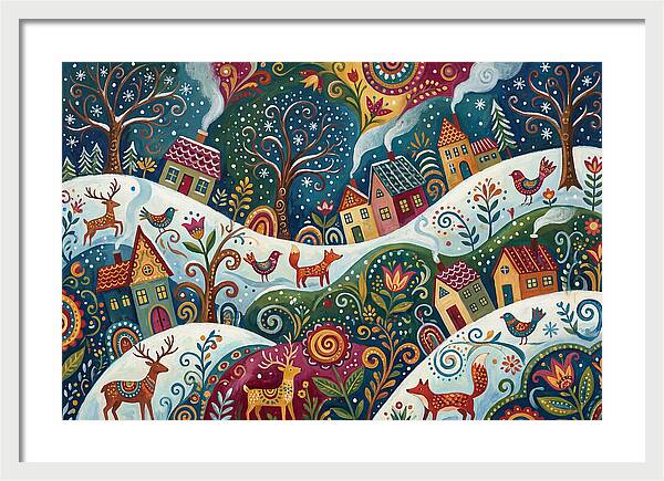 Winter Wonderland Folk Art