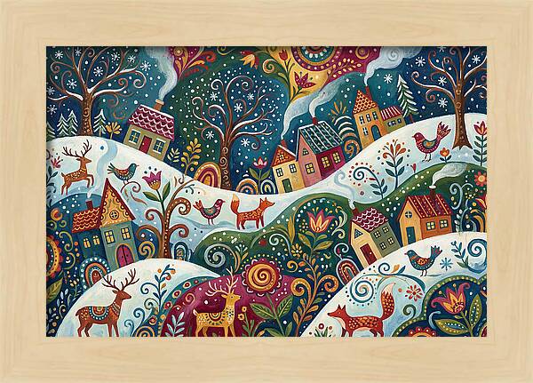 Winter Wonderland Folk Art