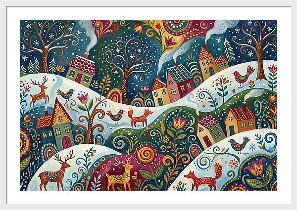 Winter Wonderland Folk Art