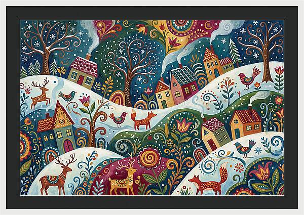 Winter Wonderland Folk Art