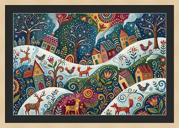 Winter Wonderland Folk Art
