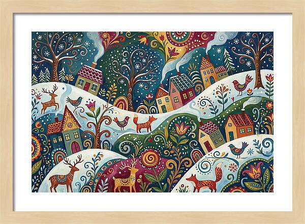 Winter Wonderland Folk Art