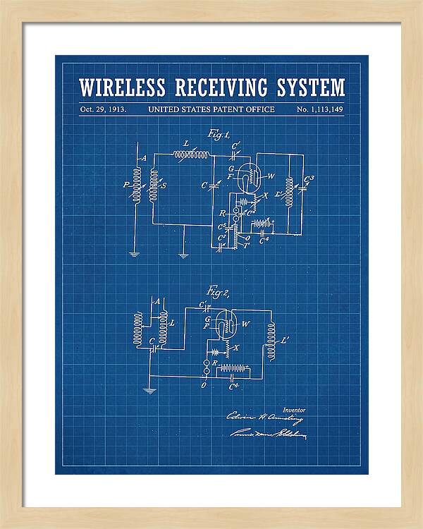 Wireless Receiving System Armstrong Regenerative Blueprint Patent Us1113149a