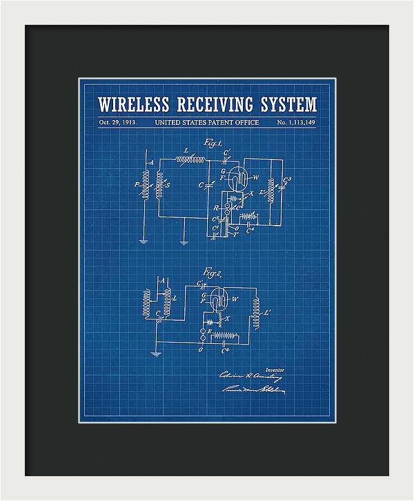 Wireless Receiving System Armstrong Regenerative Blueprint Patent Us1113149a