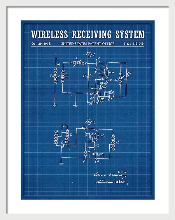 Wireless Receiving System Armstrong Regenerative Blueprint Patent Us1113149a