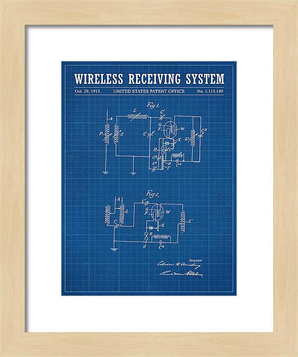 Wireless Receiving System Armstrong Regenerative Blueprint Patent Us1113149a