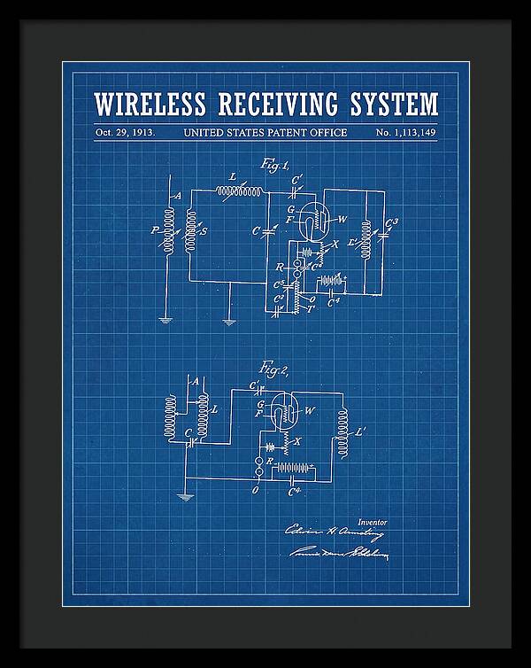 Wireless Receiving System Armstrong Regenerative Blueprint Patent Us1113149a