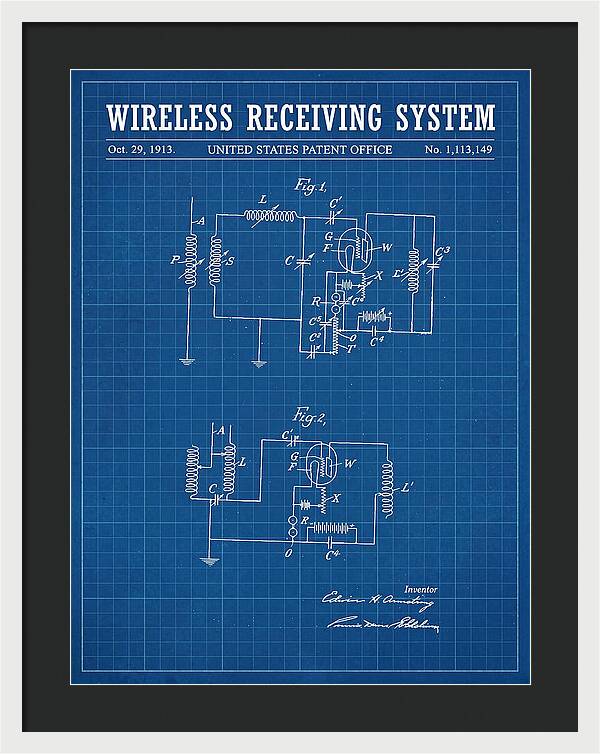 Wireless Receiving System Armstrong Regenerative Blueprint Patent Us1113149a