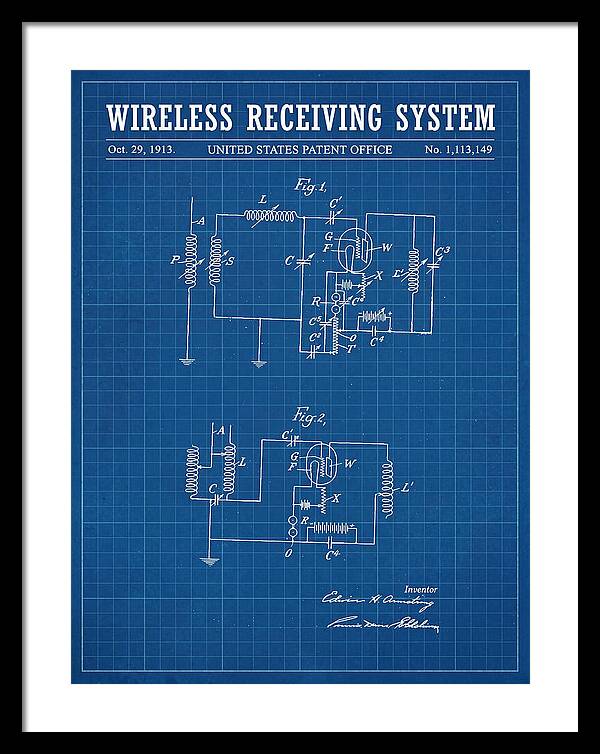 Wireless Receiving System Armstrong Regenerative Blueprint Patent Us1113149a