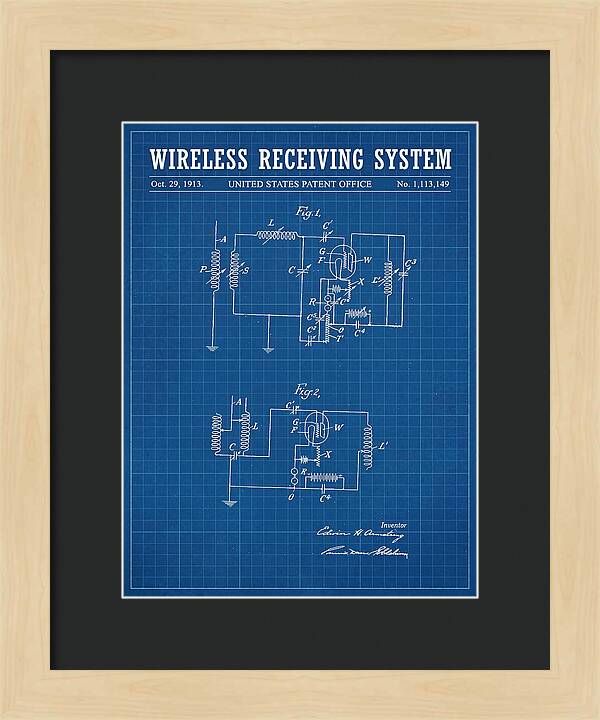 Wireless Receiving System Armstrong Regenerative Blueprint Patent Us1113149a