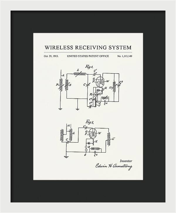 Wireless Receiving System Armstrong Regenerative Minimalist Patent Us1113149a