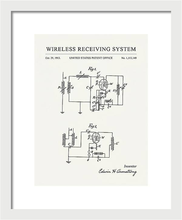 Wireless Receiving System Armstrong Regenerative Minimalist Patent Us1113149a