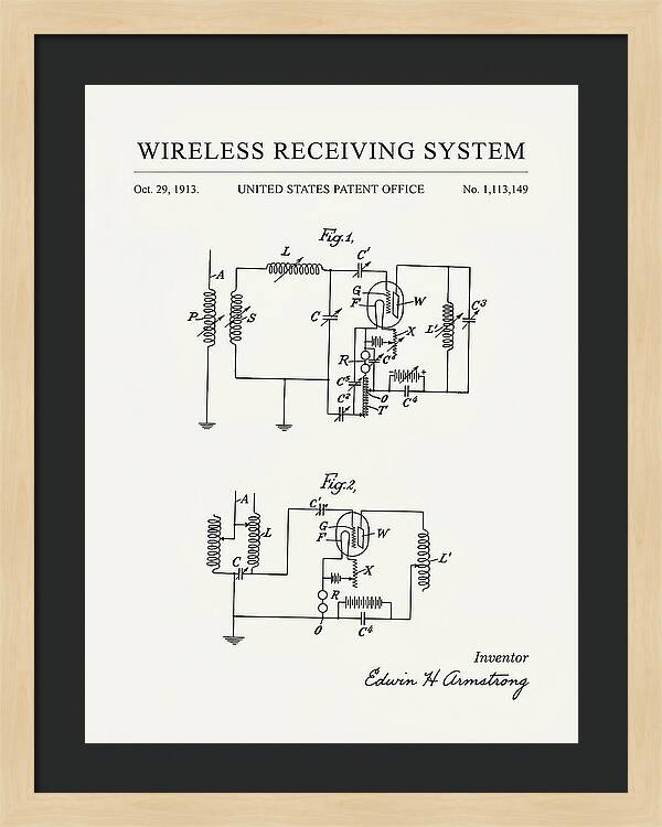 Wireless Receiving System Armstrong Regenerative Minimalist Patent Us1113149a