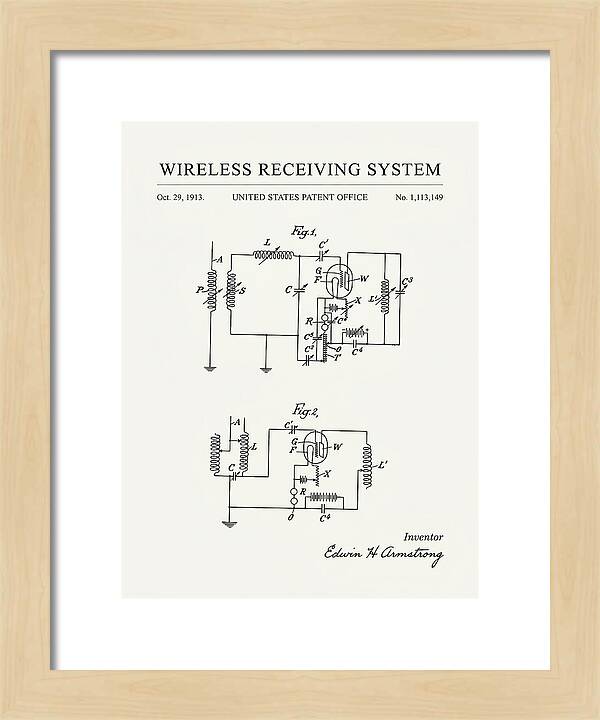 Wireless Receiving System Armstrong Regenerative Minimalist Patent Us1113149a