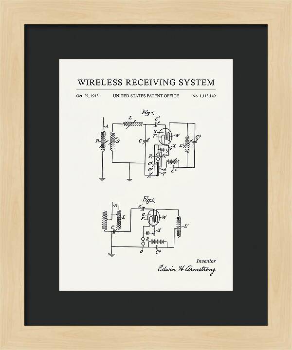 Wireless Receiving System Armstrong Regenerative Minimalist Patent Us1113149a