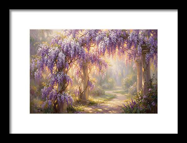 Wisteria Arch In Bloom