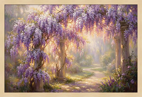 Wisteria Arch In Bloom