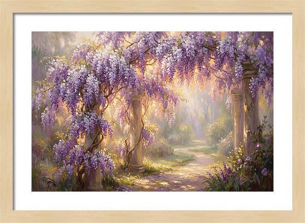 Wisteria Arch In Bloom