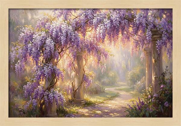 Wisteria Arch In Bloom