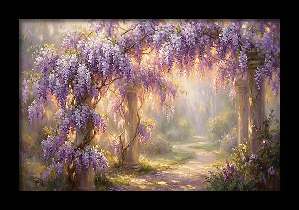 Wisteria Arch In Bloom