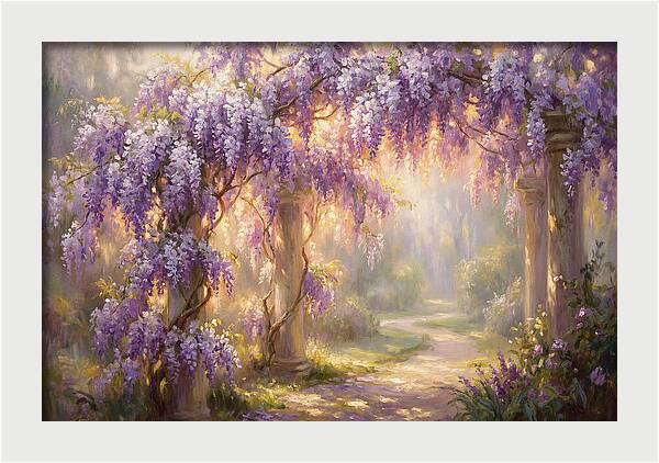 Wisteria Arch In Bloom
