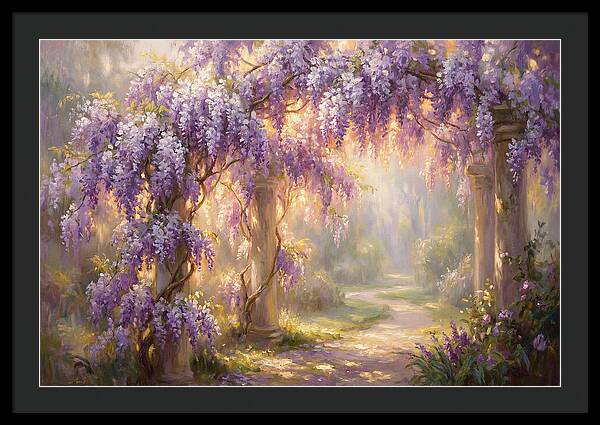 Wisteria Arch In Bloom