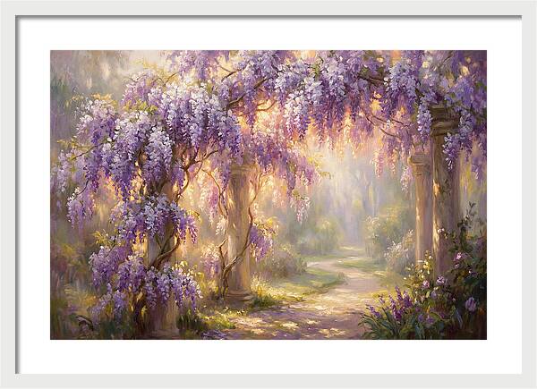 Wisteria Arch In Bloom