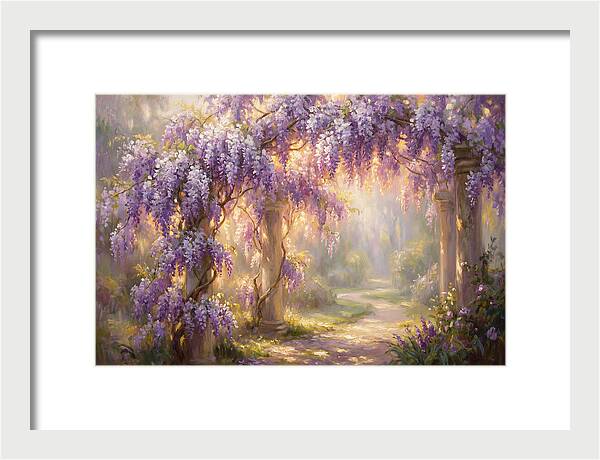Wisteria Arch In Bloom
