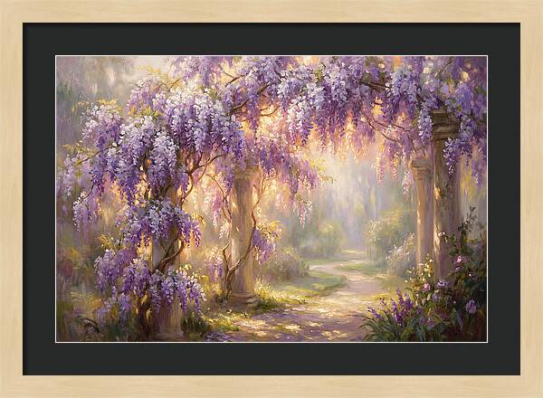 Wisteria Arch In Bloom