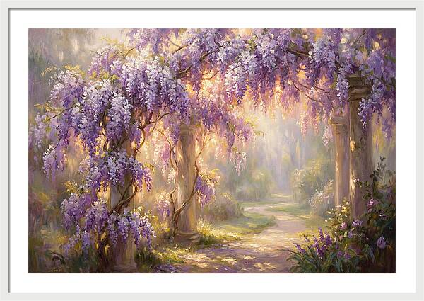 Wisteria Arch In Bloom